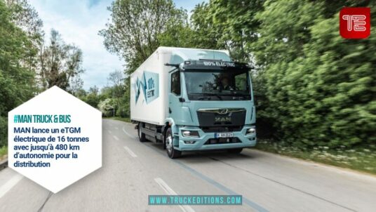 MAN lance un eTGM électrique de 16 tonnes avec jusqu’à 480 km d’autonomie pour la distribution