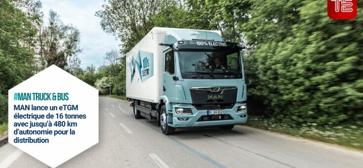 MAN lance un eTGM électrique de 16 tonnes avec jusqu’à 480 km d’autonomie pour la distribution