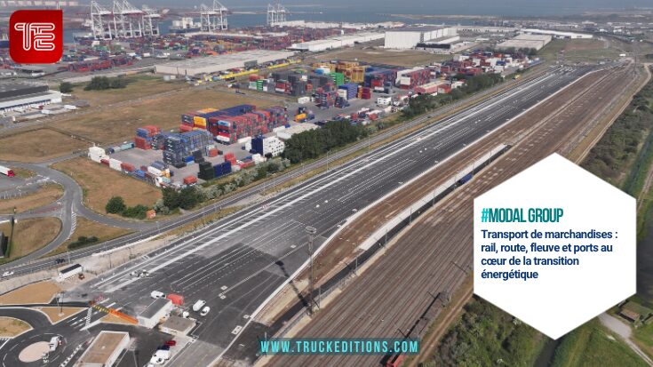 Terminal multimodal de Dunkerque connecté au réseau ferroviaire et routier