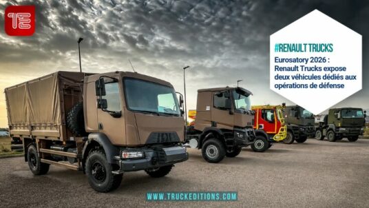 Camions militaires Renault Trucks exposés à Eurosatory 2026