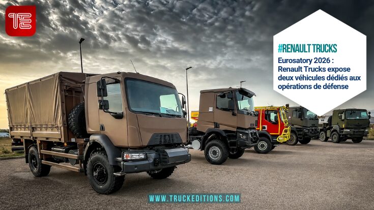 Camions militaires Renault Trucks exposés à Eurosatory 2026