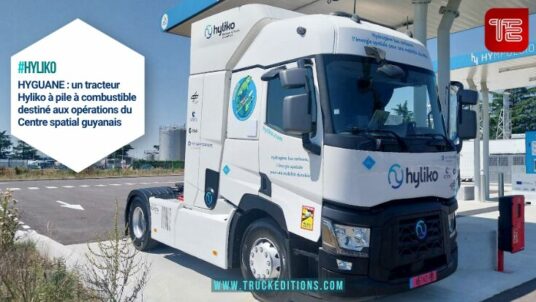 HYGUANE : un tracteur Hyliko à pile à combustible destiné aux opérations du Centre spatial guyanais