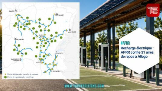 Localisation des futures stations de recharge rapide APRR-Allego