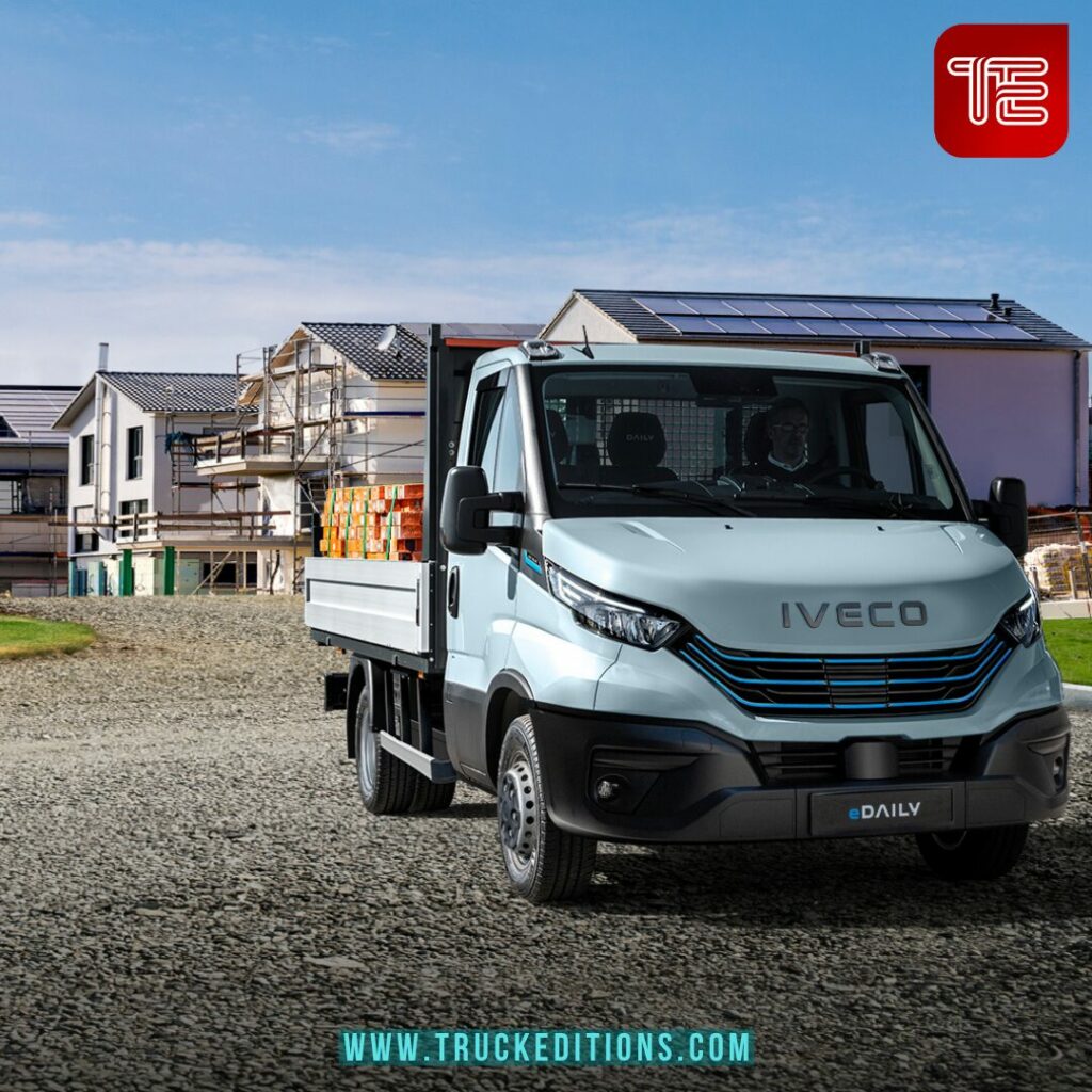 IVECO Daily benne sur chantier de construction