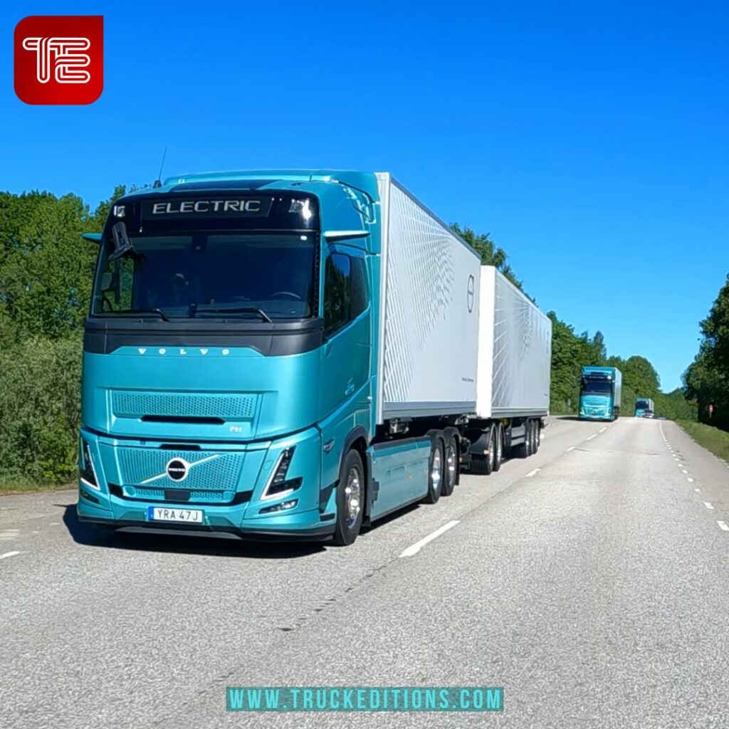 Camion électrique Volvo Trucks en exploitation