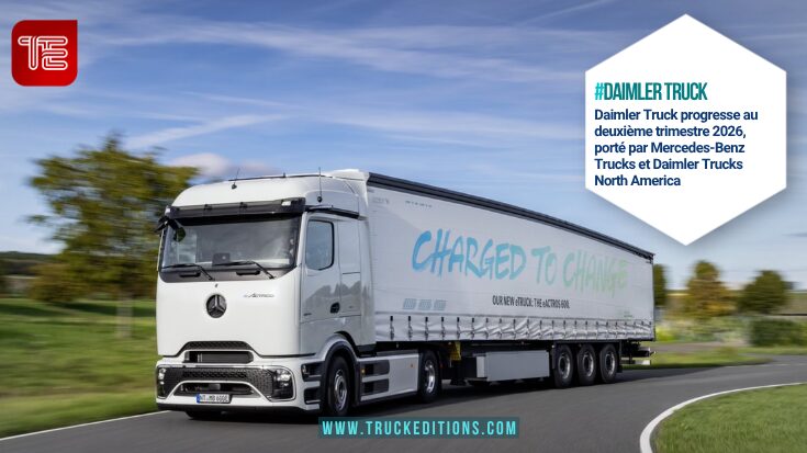Daimler Truck annonce 86 707 véhicules vendus au deuxième trimestre 2026