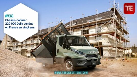 IVECO eDaily châssis-cabine sur chantier résidentiel