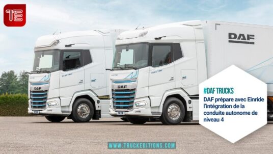 Camion autonome : DAF choisit Einride pour travailler sur le niveau 4