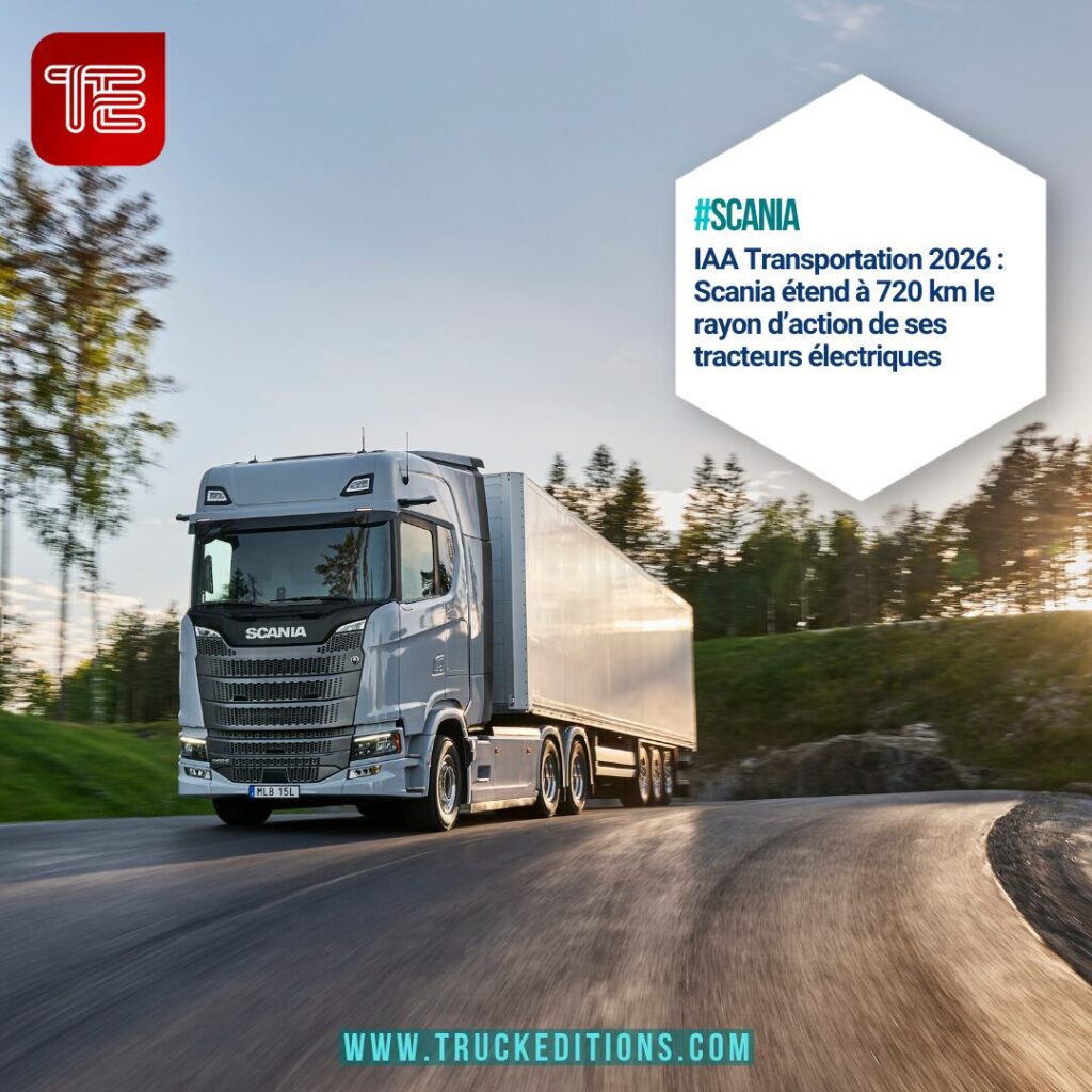 Poids lourd électrique : Scania associe 720 km d’autonomie et recharge MCS