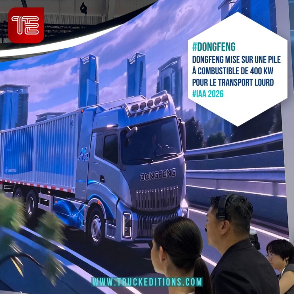 Stand Dongfeng consacré aux véhicules industriels à hydrogène à IAA Transportation 2026