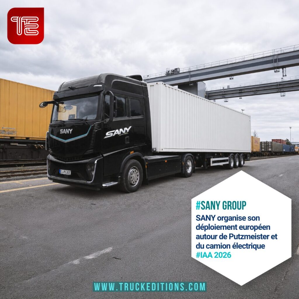 SANY e263S : SANY e263S 4x2 électrique destiné au transport et à la logistique