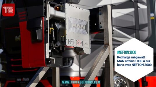 Recharge mégawatt : MAN atteint 3 000 A sur banc avec NEFTON 3000