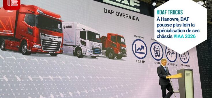 Jim Walenczak, président de DAF Trucks, lors de la conférence DAF à l’IAA Transportation 2026 à Hanovre