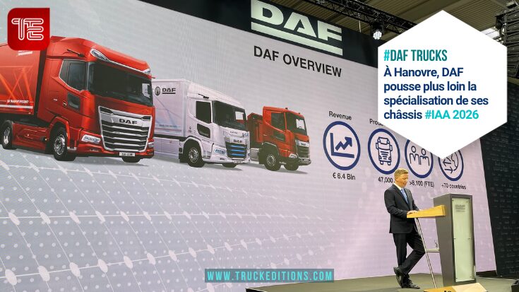 Jim Walenczak, président de DAF Trucks, lors de la conférence DAF à l’IAA Transportation 2026 à Hanovre