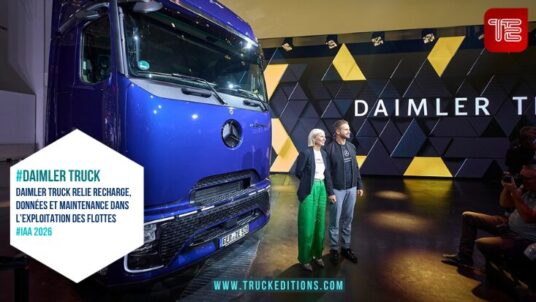 Stand Daimler Truck et public pendant l’IAA Transportation 2026 à Hanovre