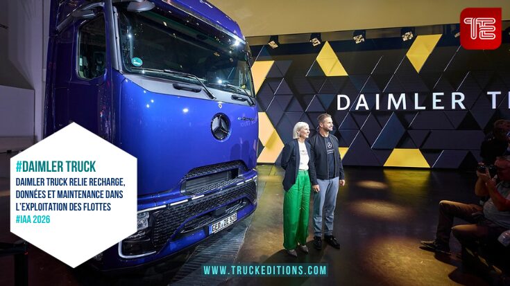 Stand Daimler Truck et public pendant l’IAA Transportation 2026 à Hanovre