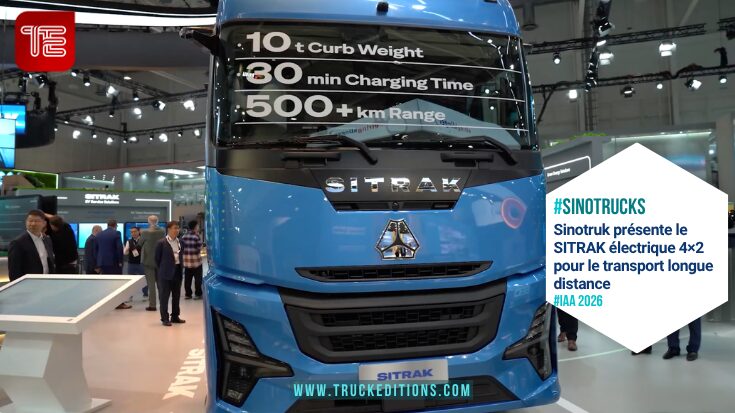 IAA 2026 : batterie de 600 kWh et double recharge pour le SITRAK