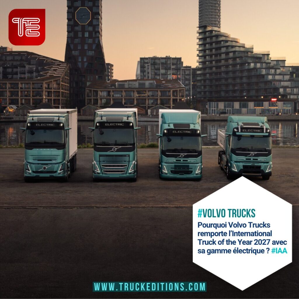 Nouvelle gamme de camions électriques Volvo Trucks récompensée International Truck of the Year 2027