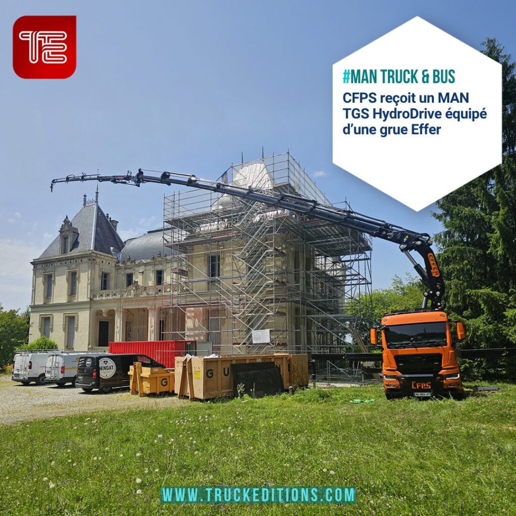 CFPS équipe ses chantiers d’un MAN TGS 8x2H-6 avec grue Effer