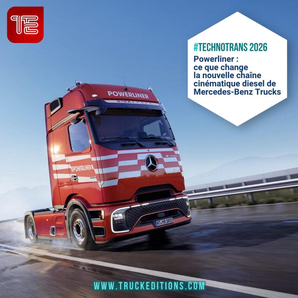 Actros L équipé de la chaîne cinématique Powerliner