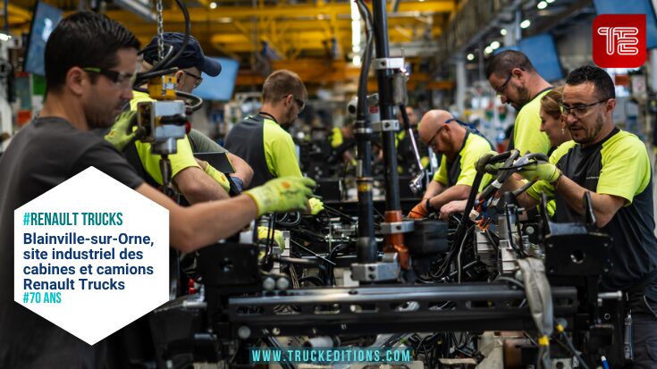Montage de cabines de camions dans l’usine Renault Trucks de Blainville-sur-Orne