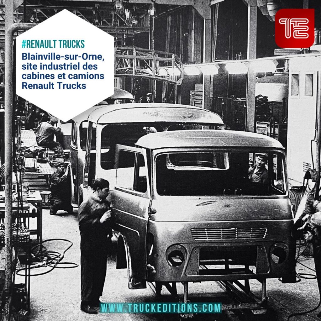 Camion Saviem sur une ancienne ligne de production de l’usine de Blainville