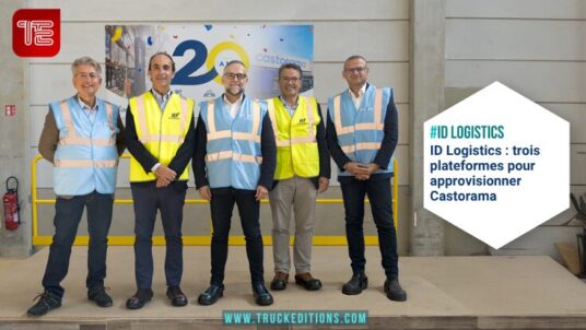 Représentants de Castorama, Kingfisher et ID Logistics réunis pour les vingt ans de leur partenariat logistique