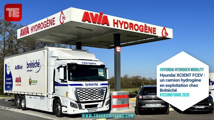 Hyundai XCIENT FCEV : un camion hydrogène chez Brétéché