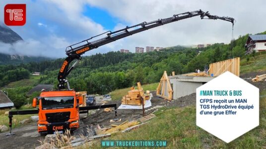 Un MAN TGS HydroDrive de 520 ch pour le transport et le levage